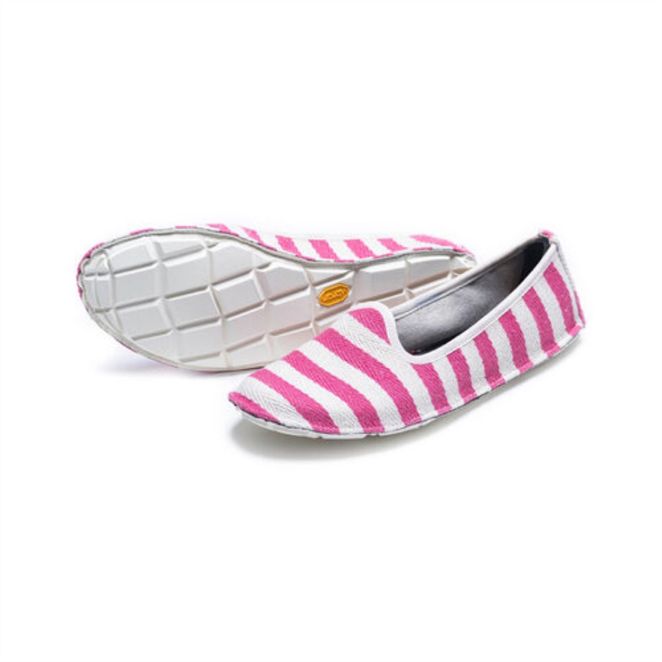 Beyaz-pembe Vibram Bir çeyrek Tuval